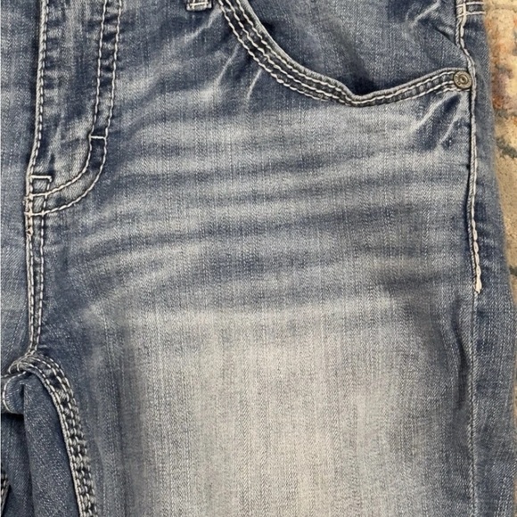 BKE Buckle Nolan Straight Leg 5 Pocket Jeans Mens 34L  Stretch Denim Faded - Picture 9 of 15